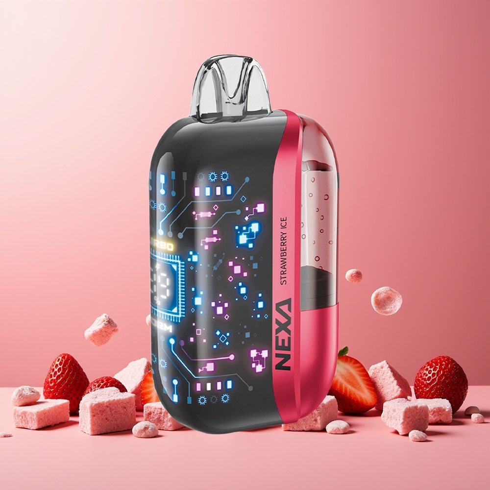 NEXA Ultra 50000 Puffs New Zealand Wholesale Disposable Vape Strawberry Ice 20ml 800mah 5% Nicotine Type-C Charging