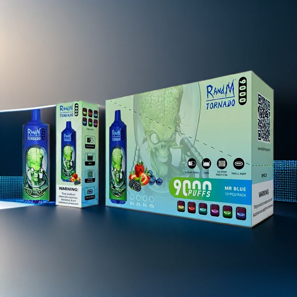 Fumot Randm Tornado 9000 Puffs New Zealand Wholesale Mr Blue Vape