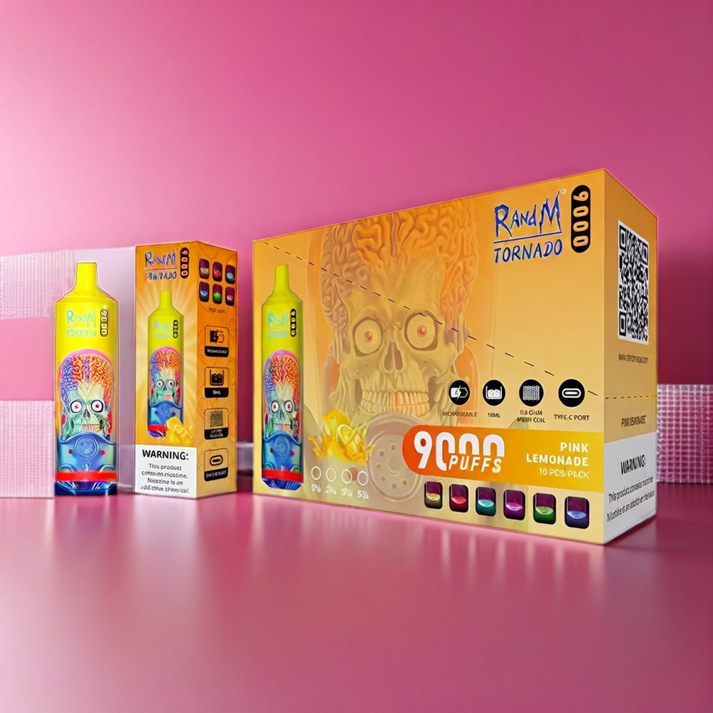 Fumot Randm Tornado 9000 Puffs New Zealand Wholesale Pink Lemonade Vape