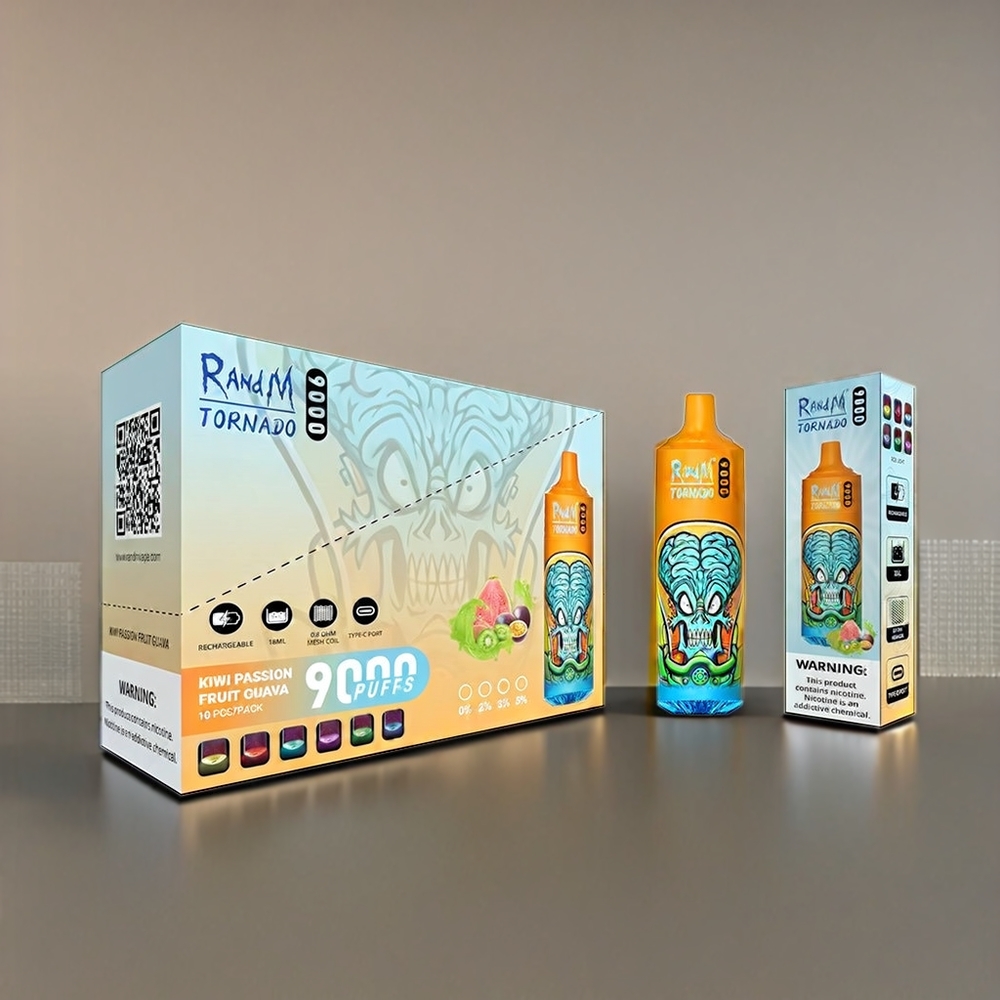 Fumot Randm Tornado 9000 Puffs Vape Kiwi Passion Fruit Guava New Zealand Wholesale