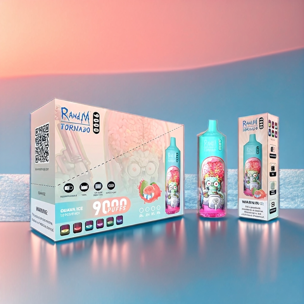 Fumot Randm Tornado Guava Ice 9000 Puffs New Zealand Wholesale