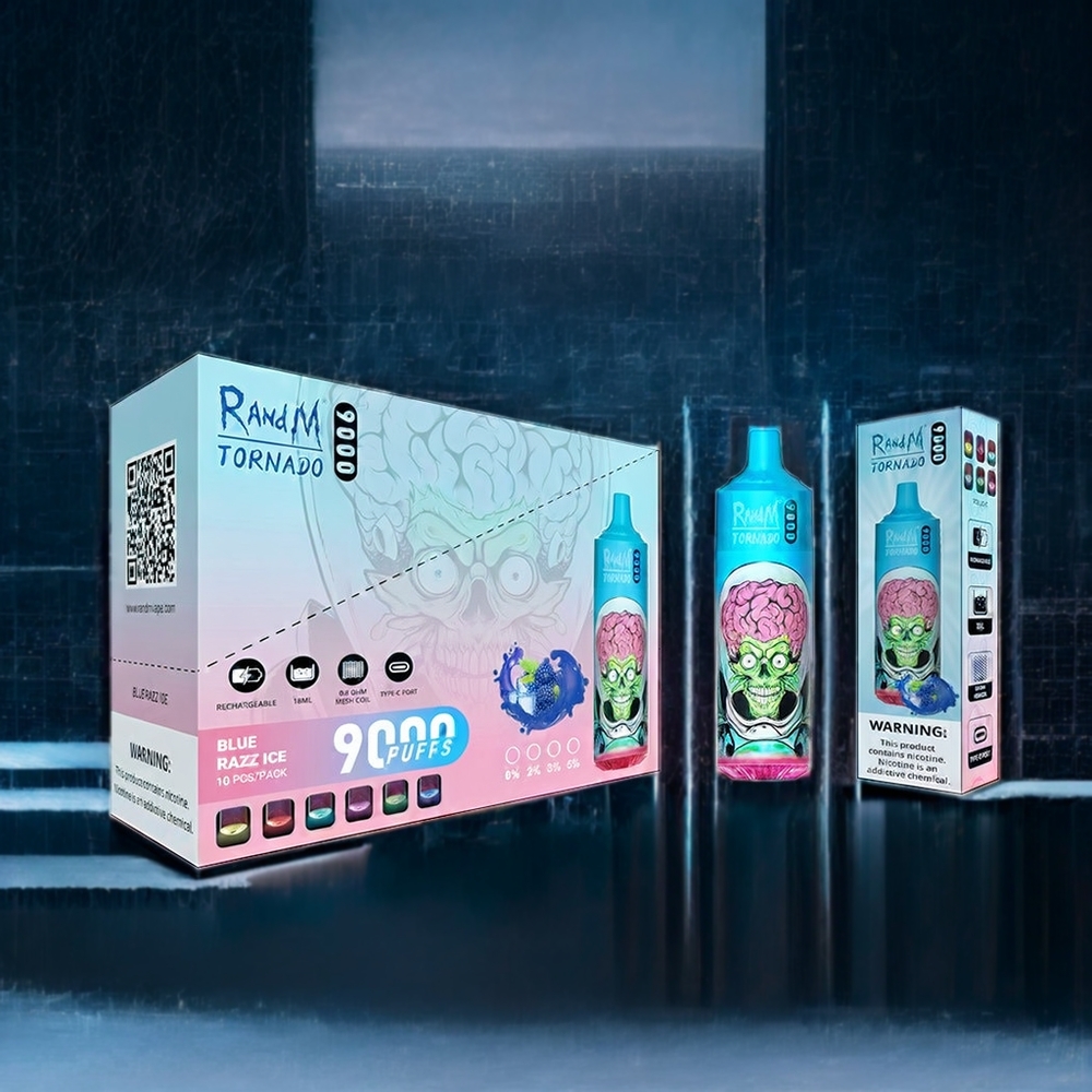 Fumot Randm Tornado NZ Wholesale Black Dragon Ice 9000 Puffs Vape