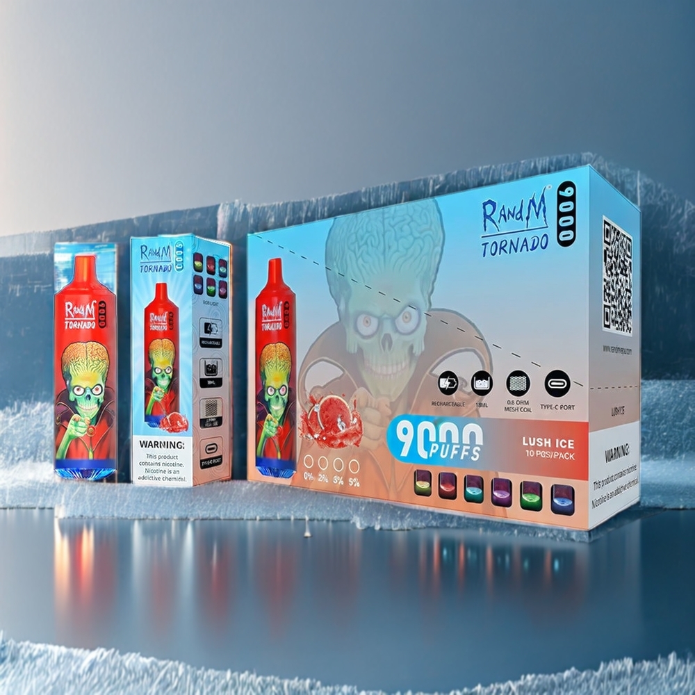 Fumot Randm Tornado NZ Wholesale Lush Ice 9000 Puffs Vape