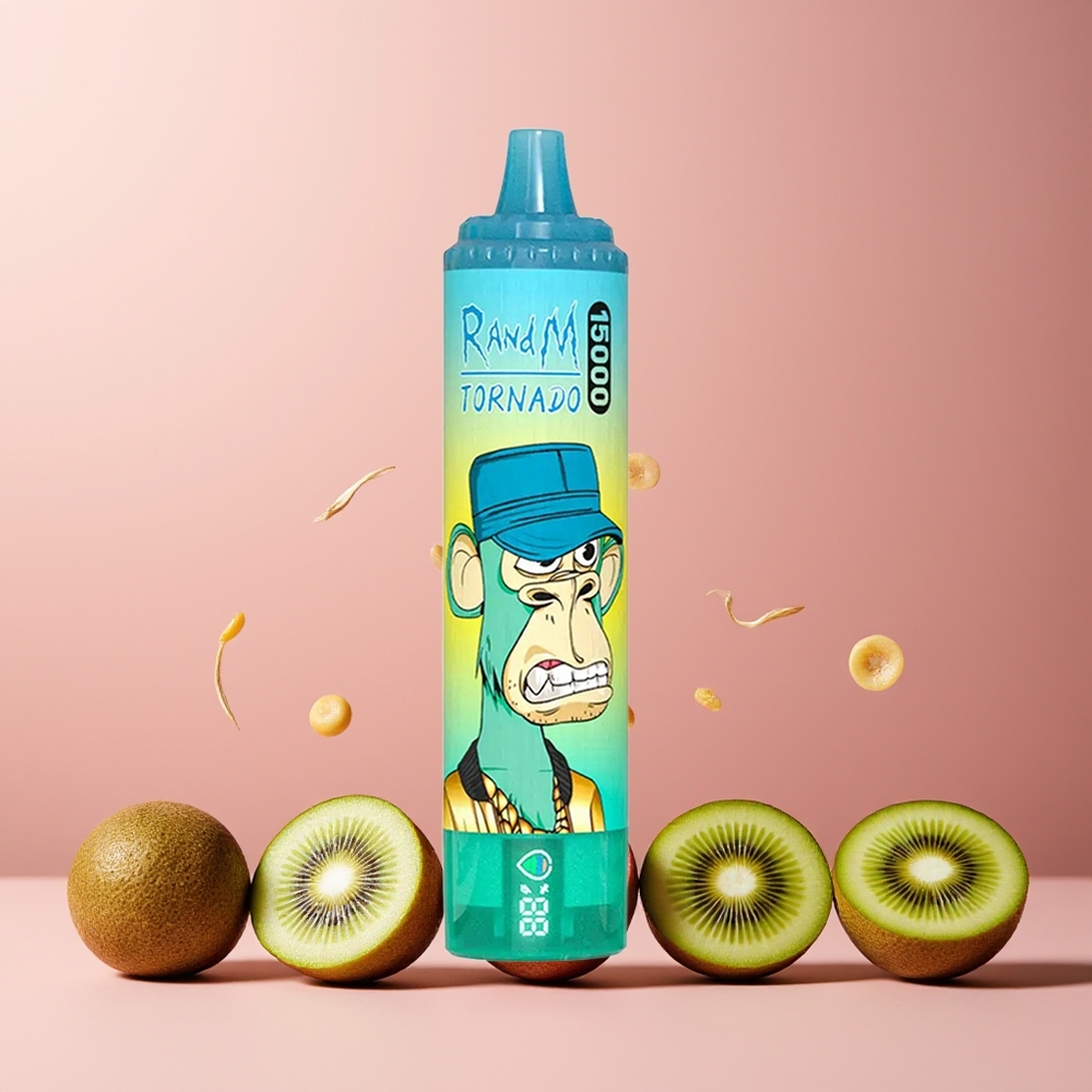 RandM Fumot Tornado 15000 Puffs New Zealand Wholesale Disposable Vape Kiwi Passionfruit Guava 25ml 850mAh Mesh Coil Type-C LCD