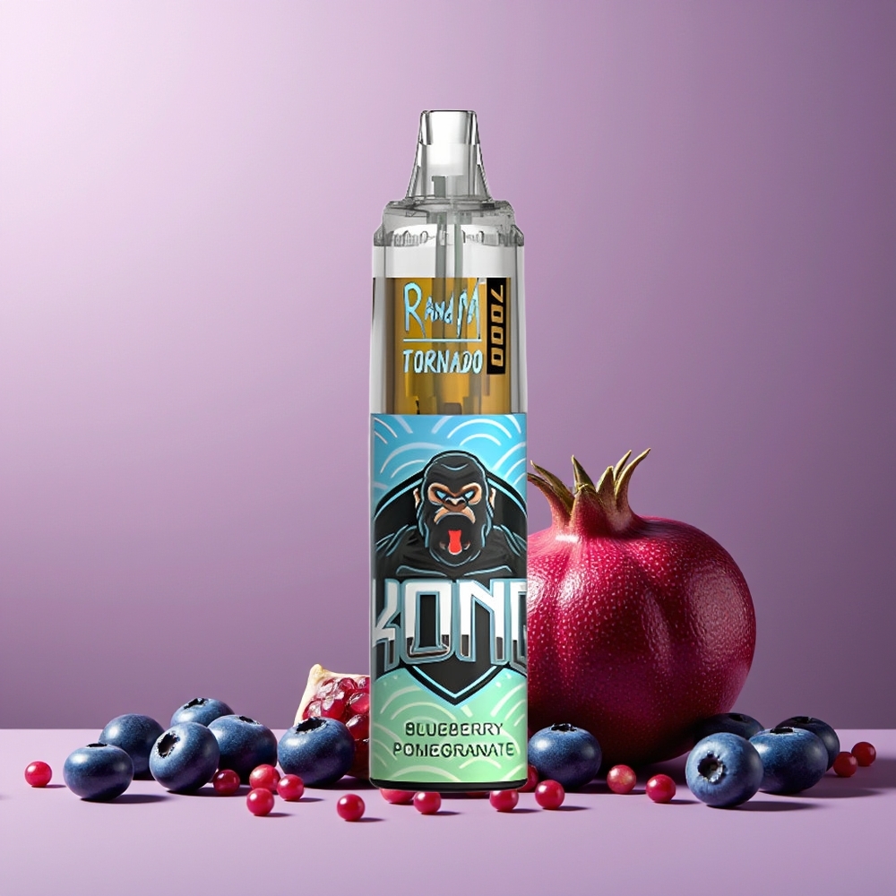 RandM Fumot Tornado 7000 Puffs Disposable Vape New Zealand Wholesale 14ML 850MAH Mesh Coil Type-C RGB Blueberry Pomegranate