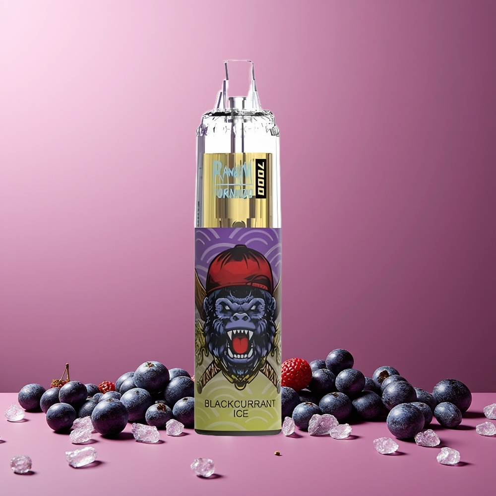 RandM Fumot Tornado 7000 Puffs New Zealand Wholesale Disposable Vape 14ML 850MAH Mesh Coil Blackcurrant Ice