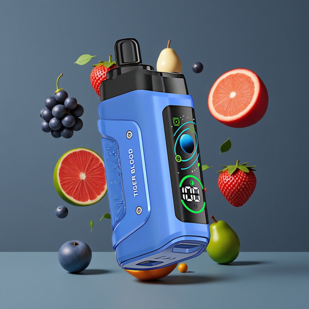 Razz Bar 45000 Puffs Disposable Vape Tiger Blood New Zealand Wholesale 1.0 Ohm Mesh Adjustable Airflow Type-C Rechargeable