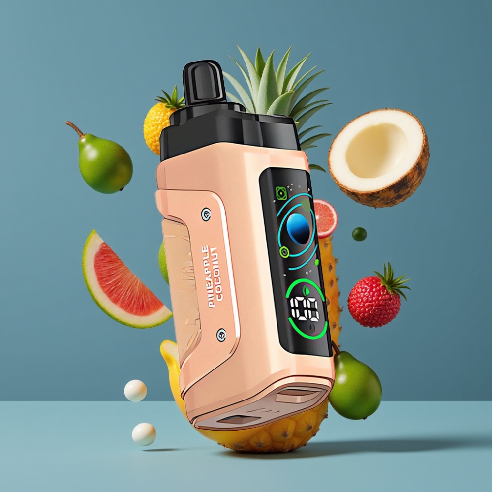 Razz Bar 45000 Puffs New Zealand Wholesale Disposable Vape Pineapple Coconut 1.0 Ohm Mesh 650mAh Type-C