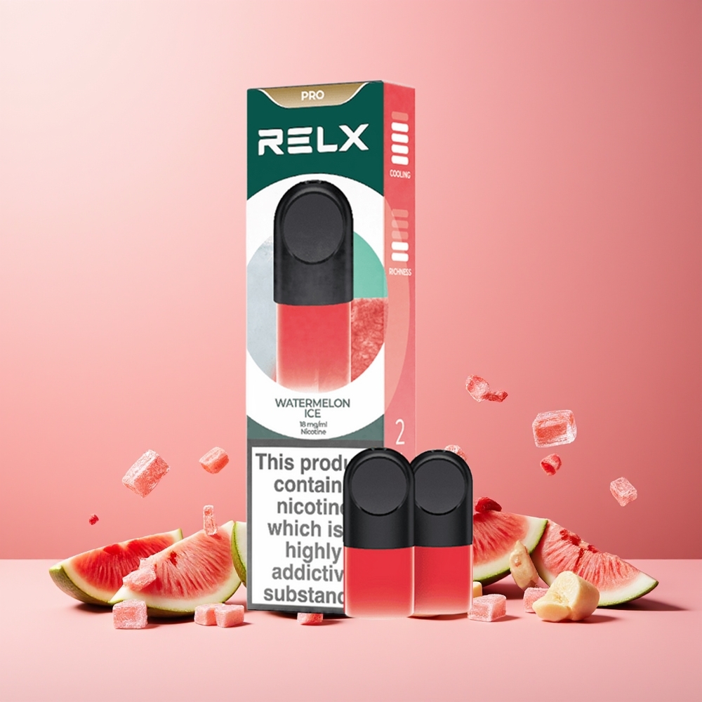 RELX Pod Pro New Zealand Wholesale 1.9ml Watermelon Ice Vape Device - Great Taste, Super Smooth, Optimized Draw, Rich Vapor