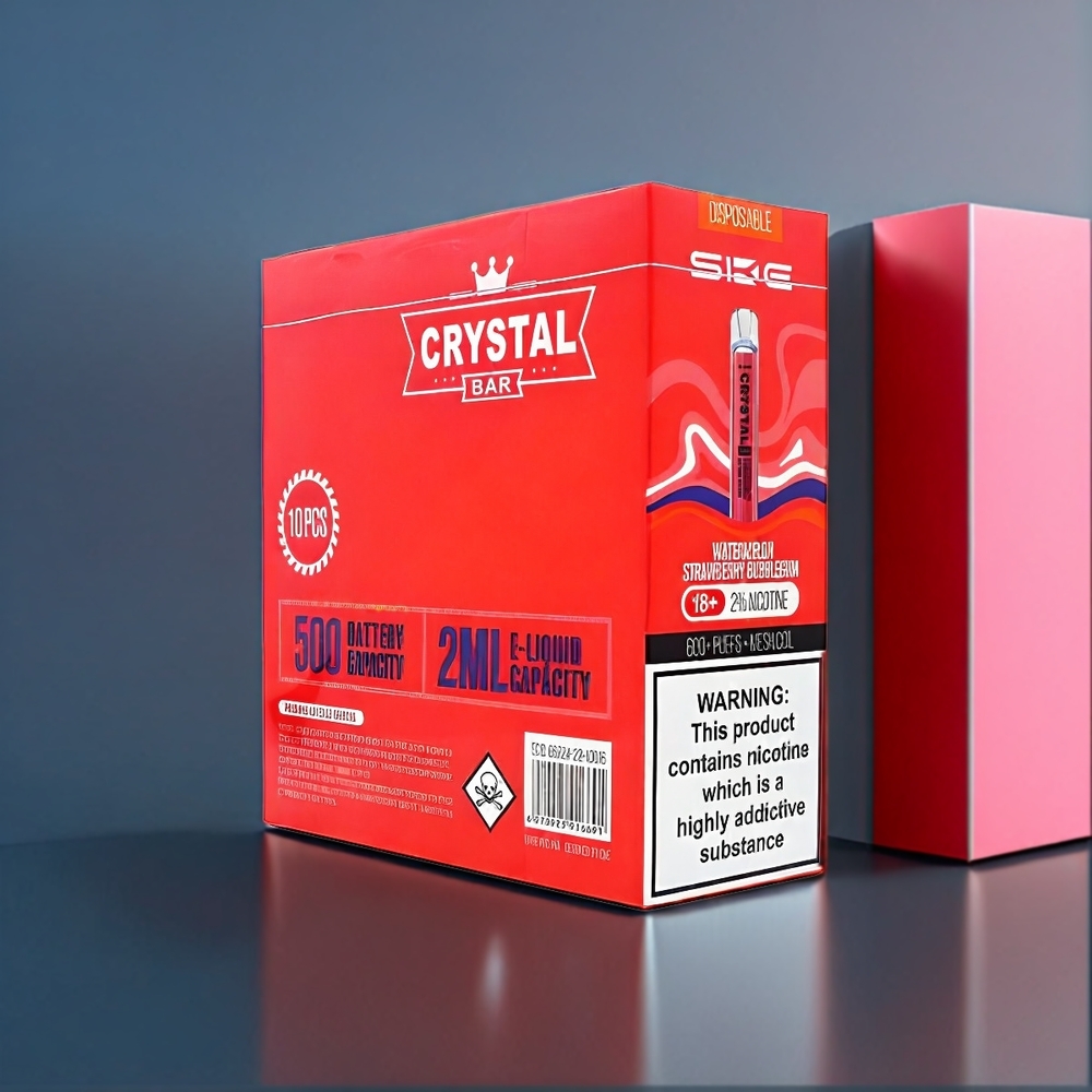 Ske Crystal Bar 600 NZ Wholesale Watermelon Strawberry Bubblegum