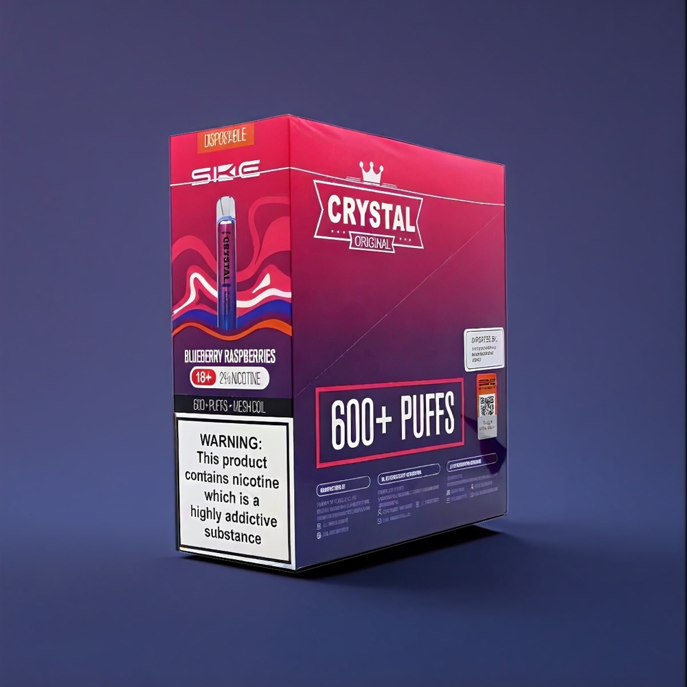 Ske Crystal Bar 600 New Zealand Wholesale Blueberry Raspberry Vape