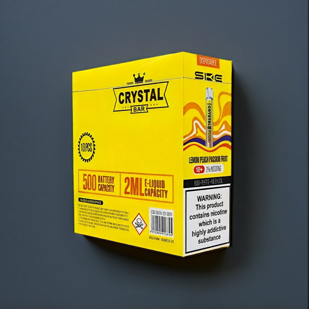 Ske Crystal Bar 600 New Zealand Wholesale Lemon Peach Passion Fruit