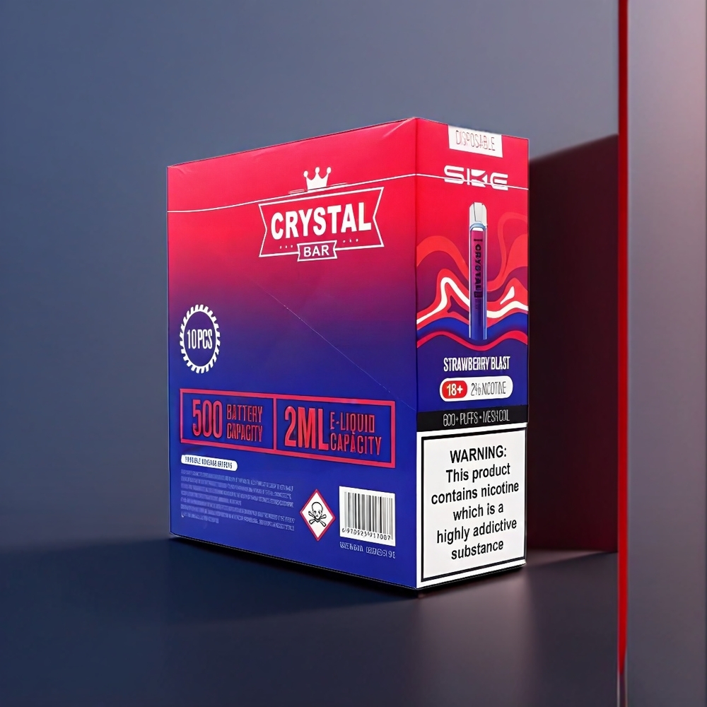 Ske Crystal Bar 600 New Zealand Wholesale Strawberry Blast