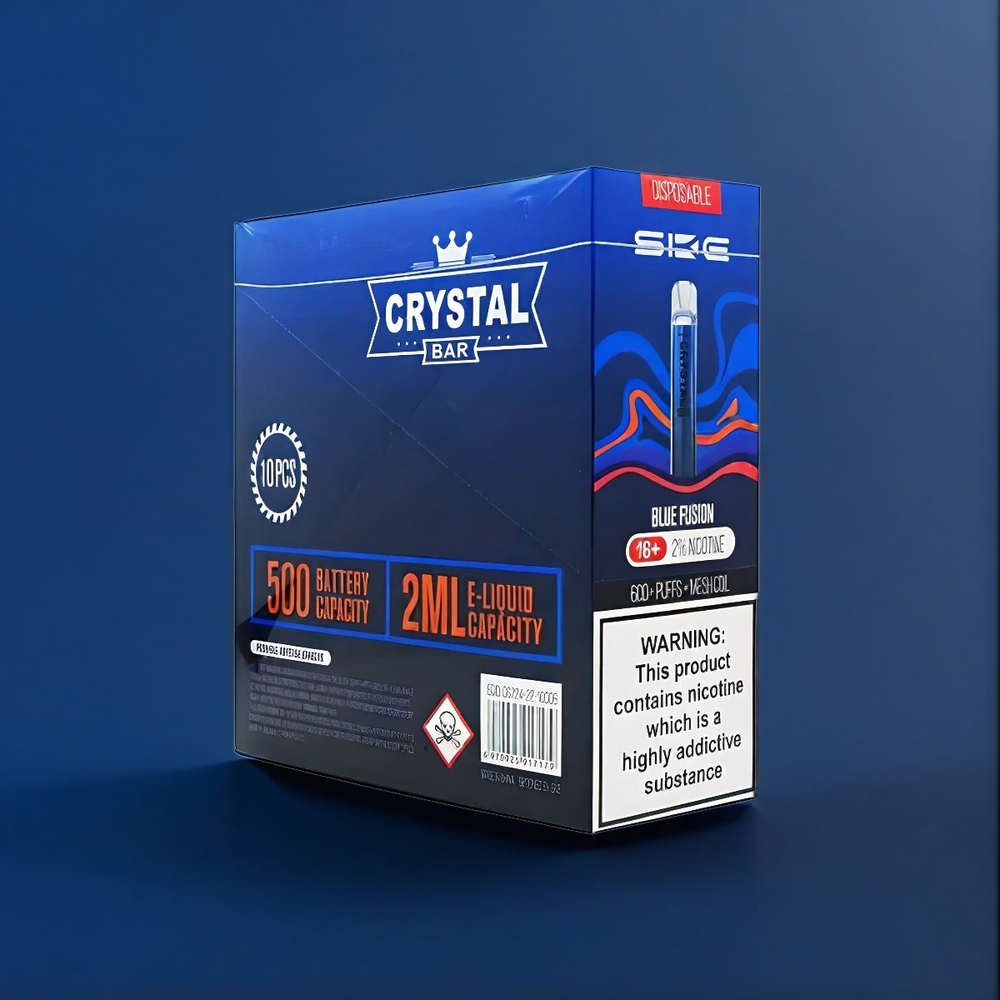 Ske Crystal Bar 600 New Zealand Wholesale Vape Blue Fusion