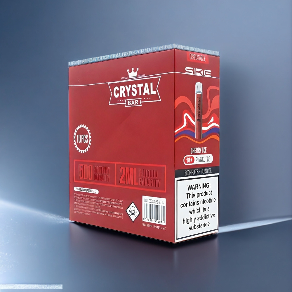 Ske Crystal Bar 600 New Zealand Wholesale Vape Cherry Ice