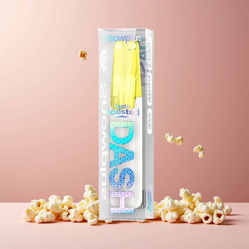 Snowplus Dash 4000 Puffs 7.5ml 530mAh Ceramic Atomizer Disposable Device Vanilla Popcorn New Zealand Wholesale