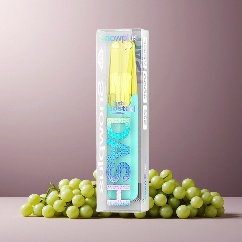 Snowplus Dash 4000 Puffs 7.5ml 530mAh Ceramic Disposable Device Green Grape New Zealand Wholesale