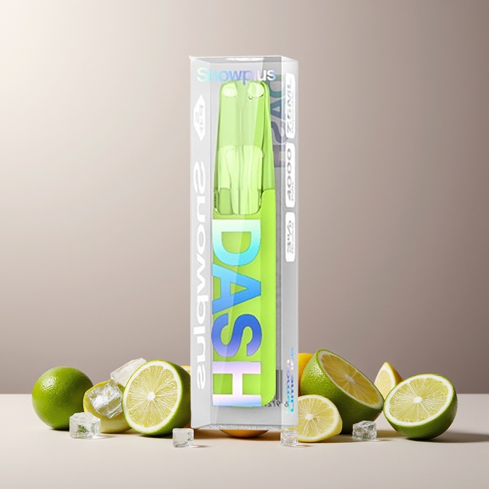 Snowplus Dash 4000 Puffs 7.5ml 530mAh Ceramic Disposable Device Lemon Lime Ice New Zealand Wholesale