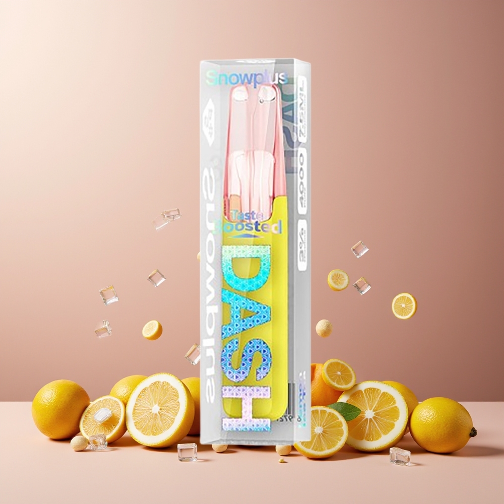 Snowplus Dash 4000 Puffs Ceramic 7.5ml 3% 5% Lemon Ice Tea New Zealand Wholesale