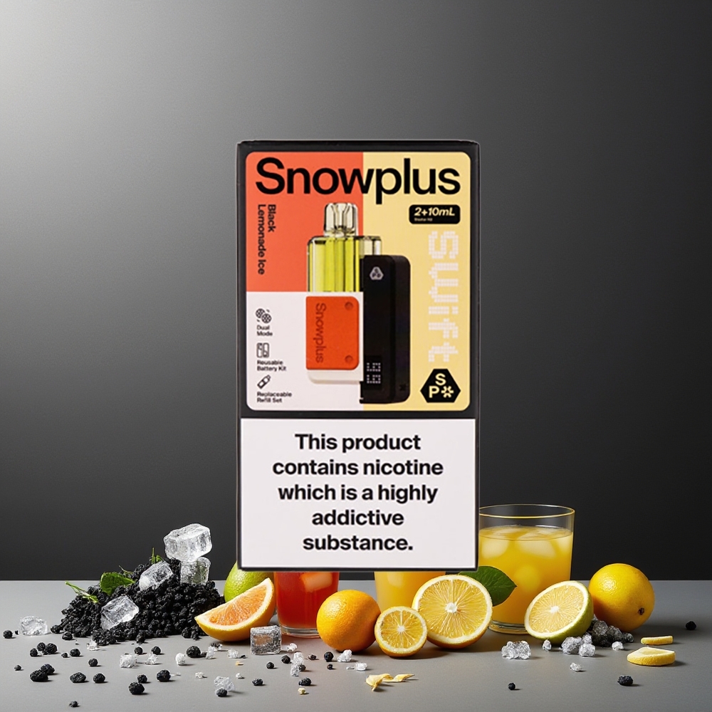 Snowplus Swift 5000 Puffs 1000mAh Dual Mesh Prefilled Pod Kit Black Lemonade Ice New Zealand Wholesale
