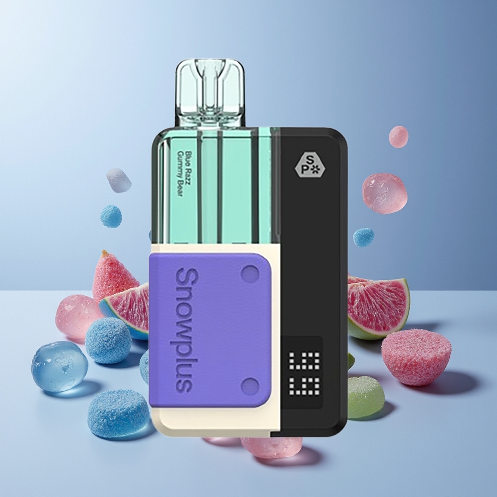 Snowplus Swift 5000 Puffs 1000mAh Dual Mesh Prefilled Pod Kit Blue Razz Gummy Bear New Zealand Wholesale
