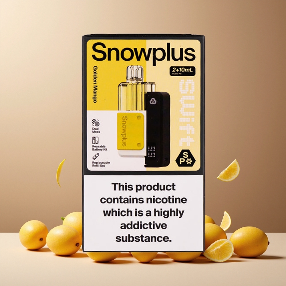 Snowplus Swift 5000 Puffs Dual Mesh 1000mAh Prefilled Pod Kit Golden Mango New Zealand Wholesale