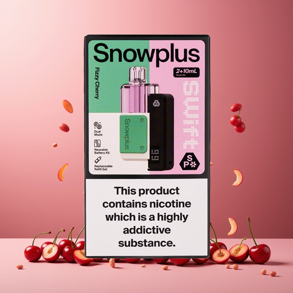 Snowplus Swift 5000 Puffs New Zealand Wholesale Dual Mesh 1000mAh Prefilled Pod Kit Fizzy Cherry