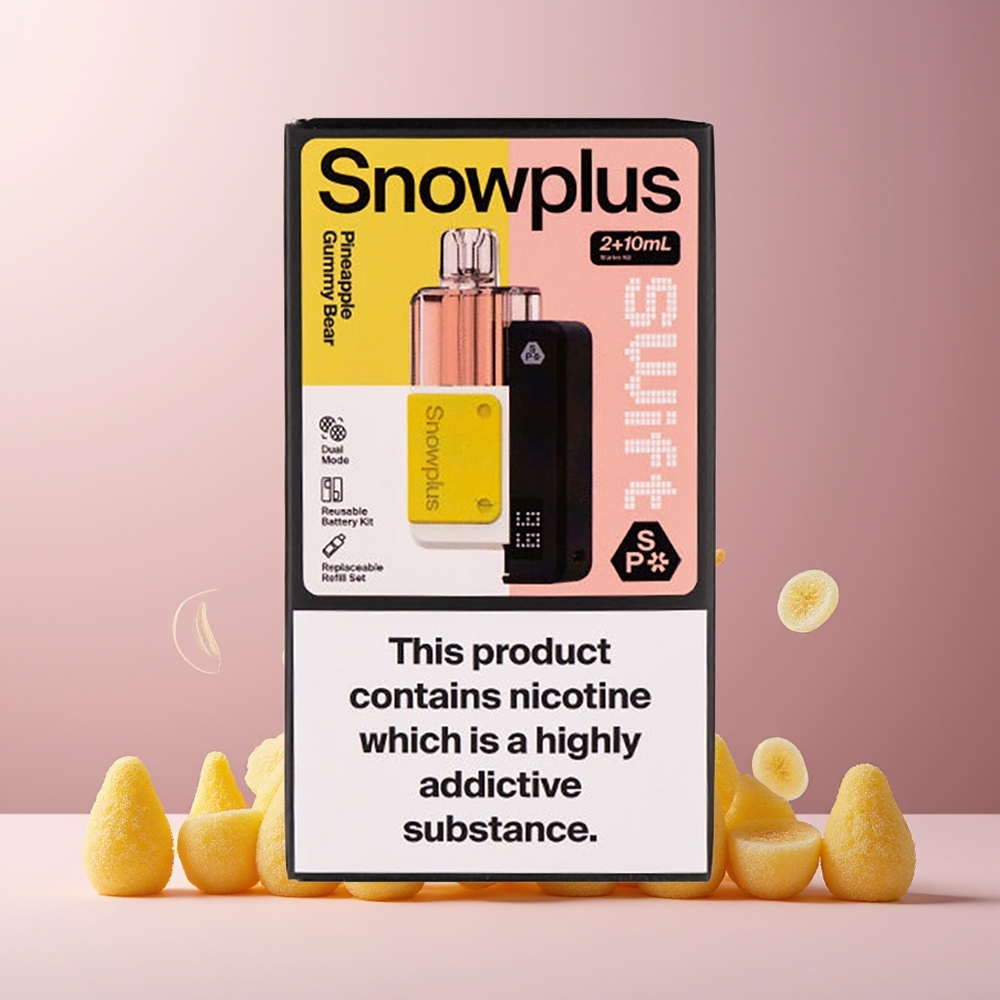 Snowplus Swift 5000 Puffs Prefilled Pod Kit Pineapple Gummy Bear 2% Nicotine 1000mAh Dual Mesh New Zealand Wholesale
