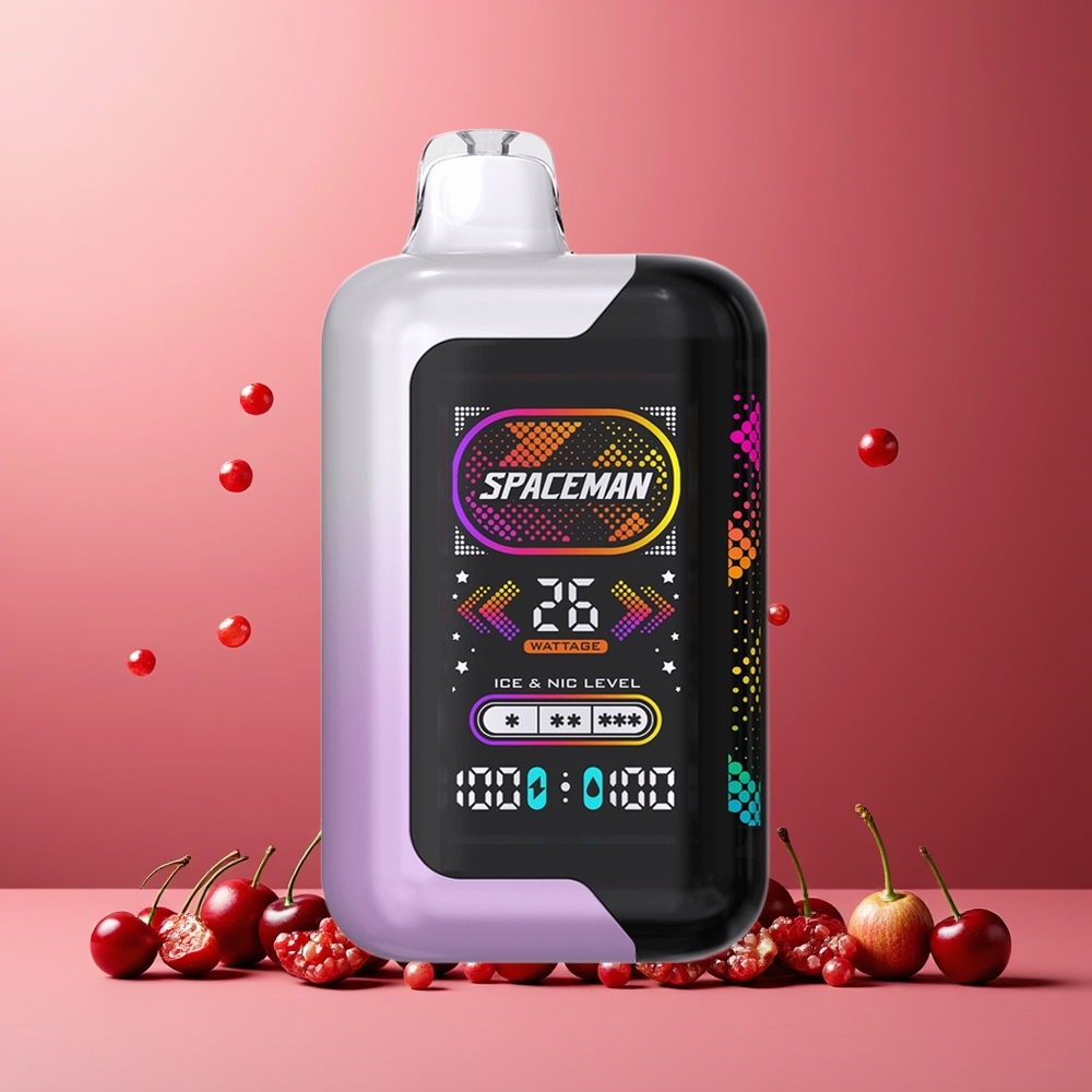 SPACEMAN SP40000 1000mAh 20ml 50mg Disposable Vape Cherry Pomegranate New Zealand Wholesale