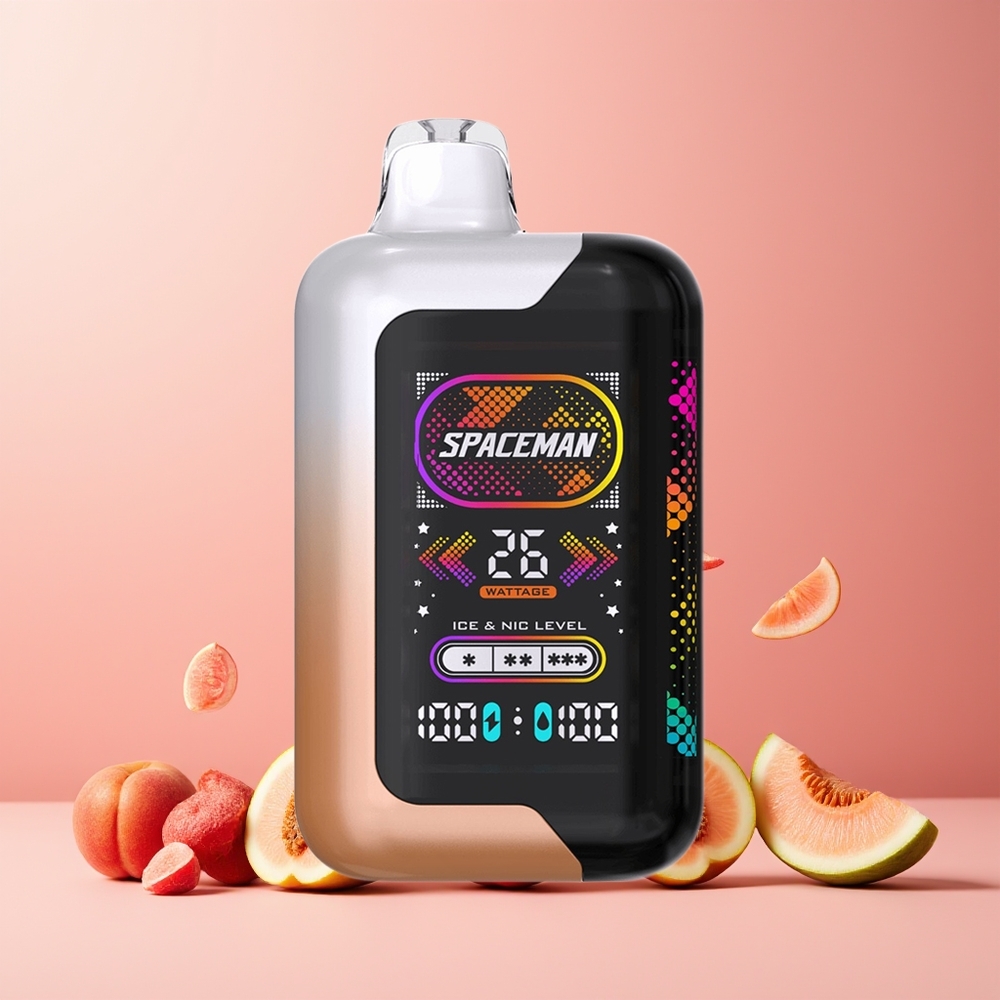 SPACEMAN SP40000 20ml 1000mAh Disposable Vape Juicy Peach Watermelon New Zealand Wholesale
