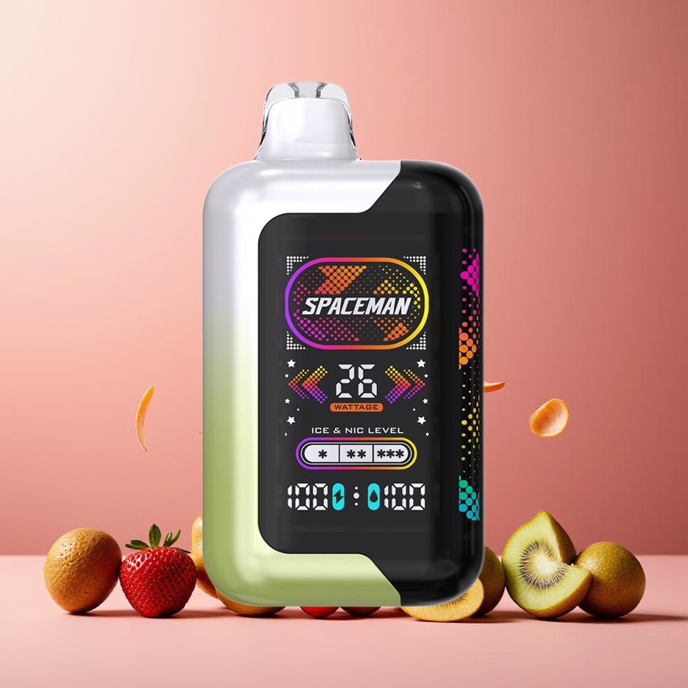 SPACEMAN SP40000 Disposable Vape Strawberry Kiwi 20ml 50mg NZ Wholesale 1000mAh 10-26W