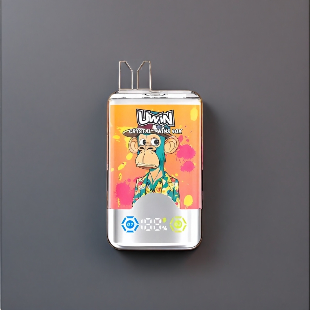Uwin Crystal Twins 40000 Puffs Vape Peach Mango Pineapple Red Bull New Zealand Wholesale