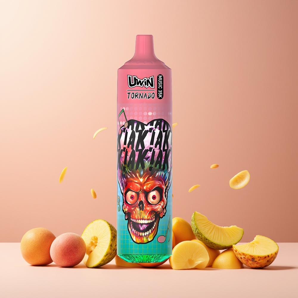 Uwin Tornado 35K New Zealand Wholesale Rechargeable 600mAh Mesh Coil Type-C Peachy Mango Pineapple Disposable Vape