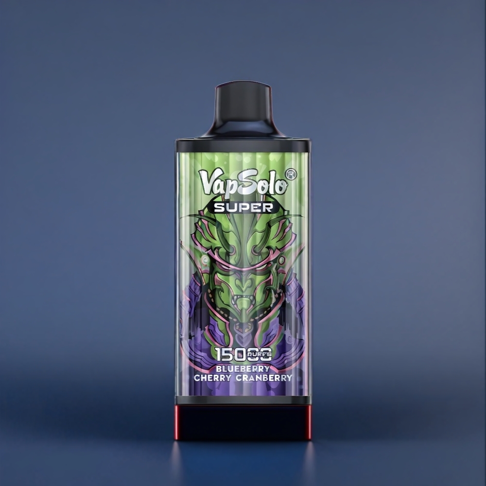 Vapsolo New Zealand Wholesale Super 15000 Puffs Blueberry Cherry Cranberry Vape