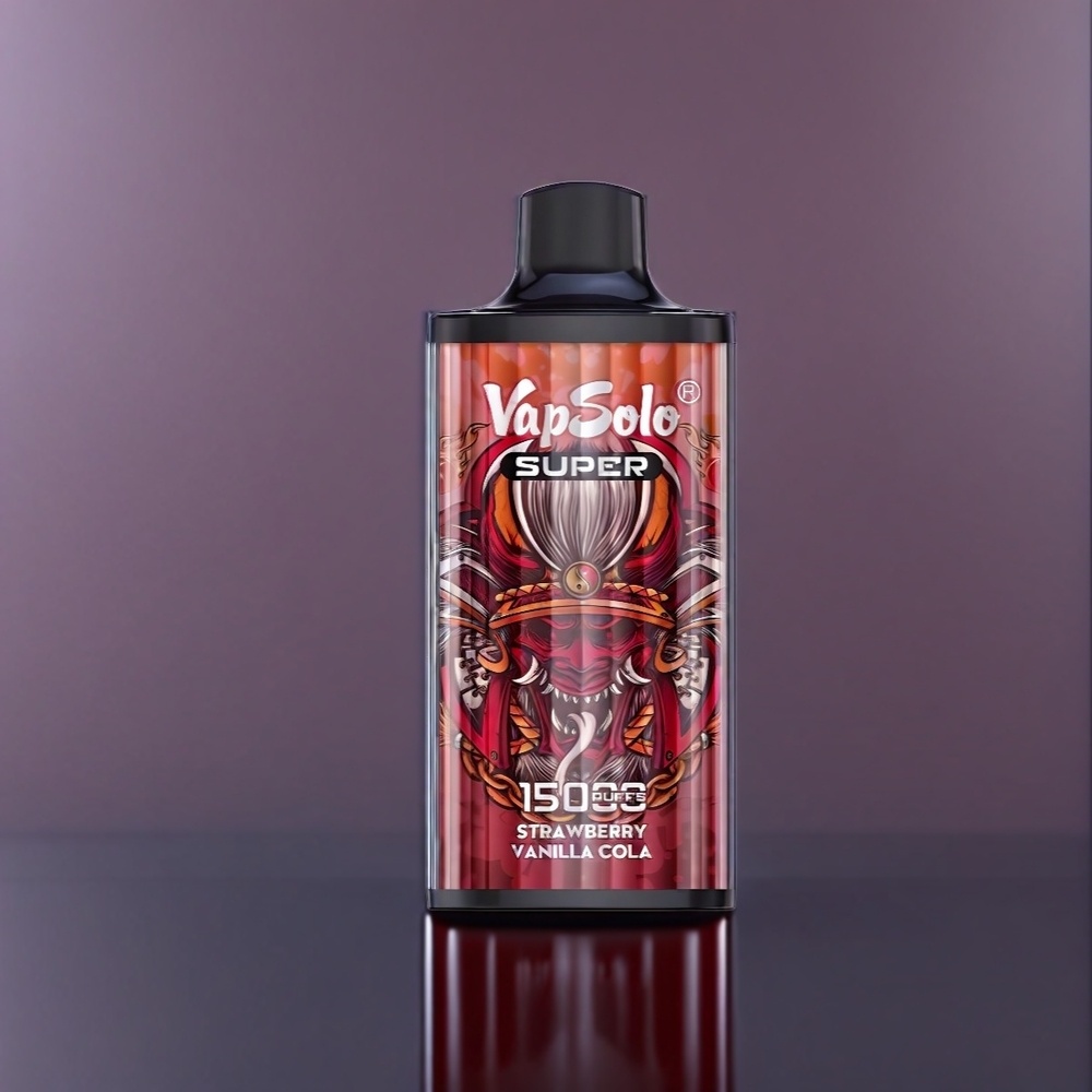 Vapsolo New Zealand Wholesale Super 15000 Puffs Strawberry Vanilla Cola Vape