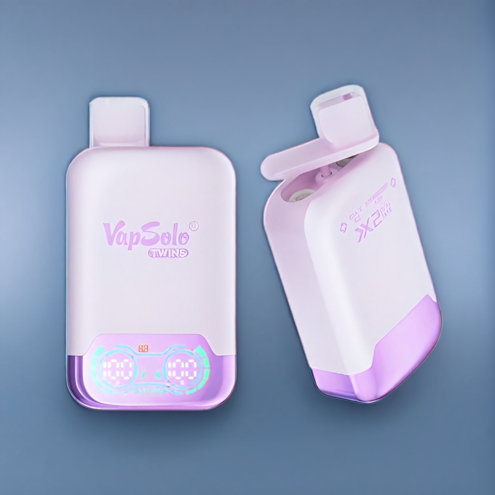 Vapsolo Twins 20000 Puffs Vape Grape Ice & Strawberry Kiwi New Zealand Wholesale