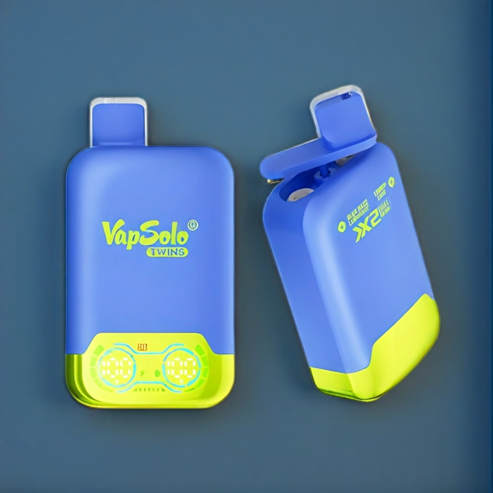 Vapsolo Twins New Zealand Wholesale 20000 Puffs Blue Razz Lemonade & Lemon Lime