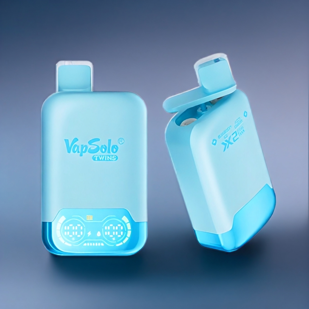 Vapsolo Twins New Zealand Wholesale 20000 Puffs Blueberry Ice & Fizzy Cherry