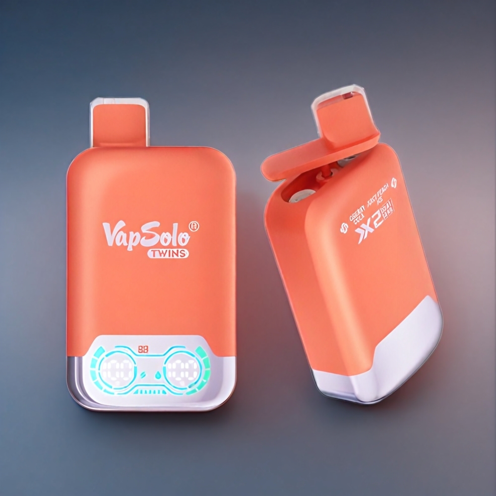 Vapsolo Twins New Zealand Wholesale 20000 Puffs Cherry Cola & Juicy Peach Ice