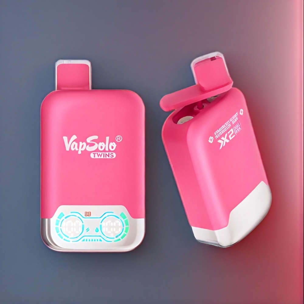 Vapsolo Twins New Zealand Wholesale 20000 Puffs Strawberry Watermelon & Gummy Bear Vape