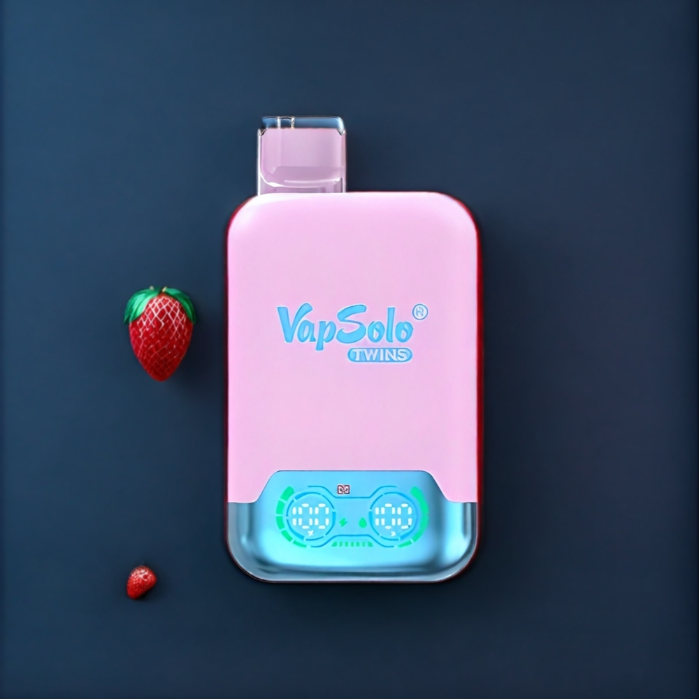 Vapsolo Twins New Zealand Wholesale Black Ice Dragon Fruit Strawberry & Raspberry Watermelon 20000 Puffs Vape