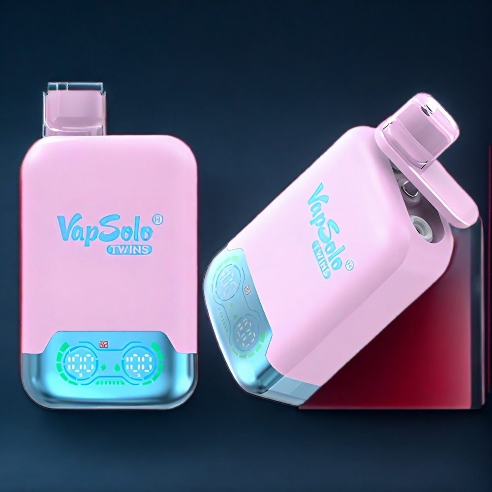 Vapsolo Twins New Zealand Wholesale Black Ice Dragon Fruit Strawberry & Raspberry Watermelon 20000 Puffs Vape