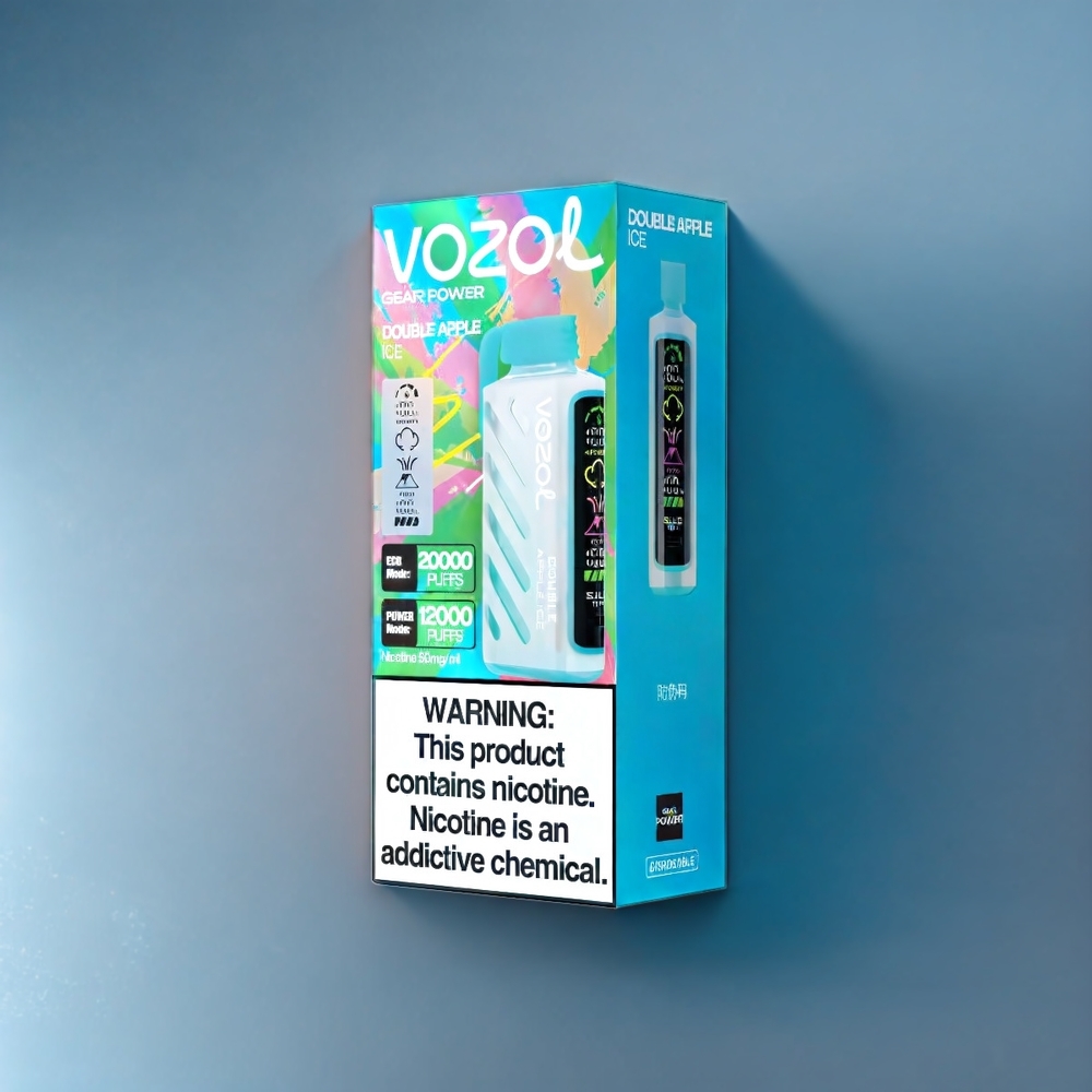 Vozol Gear New Zealand Wholesale Double Apple Ice 20000 Puffs Vape