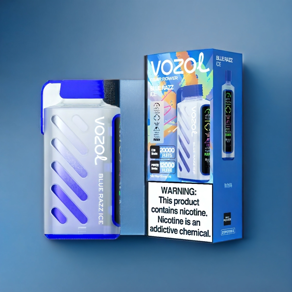 Vozol Gear New Zealand Wholesale Power 20000 Puffs Blue Razz Ice