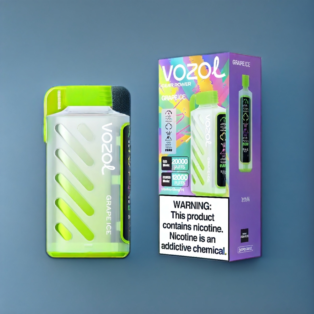 Vozol Gear Power 20000 Puffs Vape Grape Ice New Zealand Wholesale
