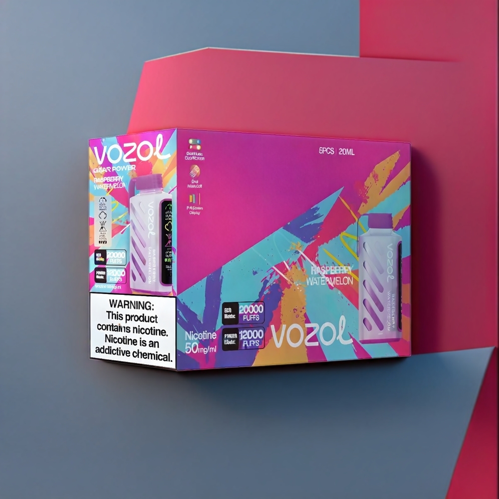 Vozol Gear Power 20000 Puffs Vape Raspberry Watermelon New Zealand Wholesale - Ultimate Flavor Experience