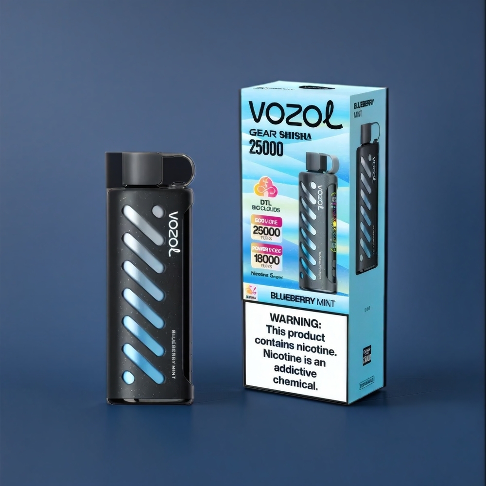 Vozol Gear New Zealand Wholesale Blueberry Mint 25000 Puffs Vape