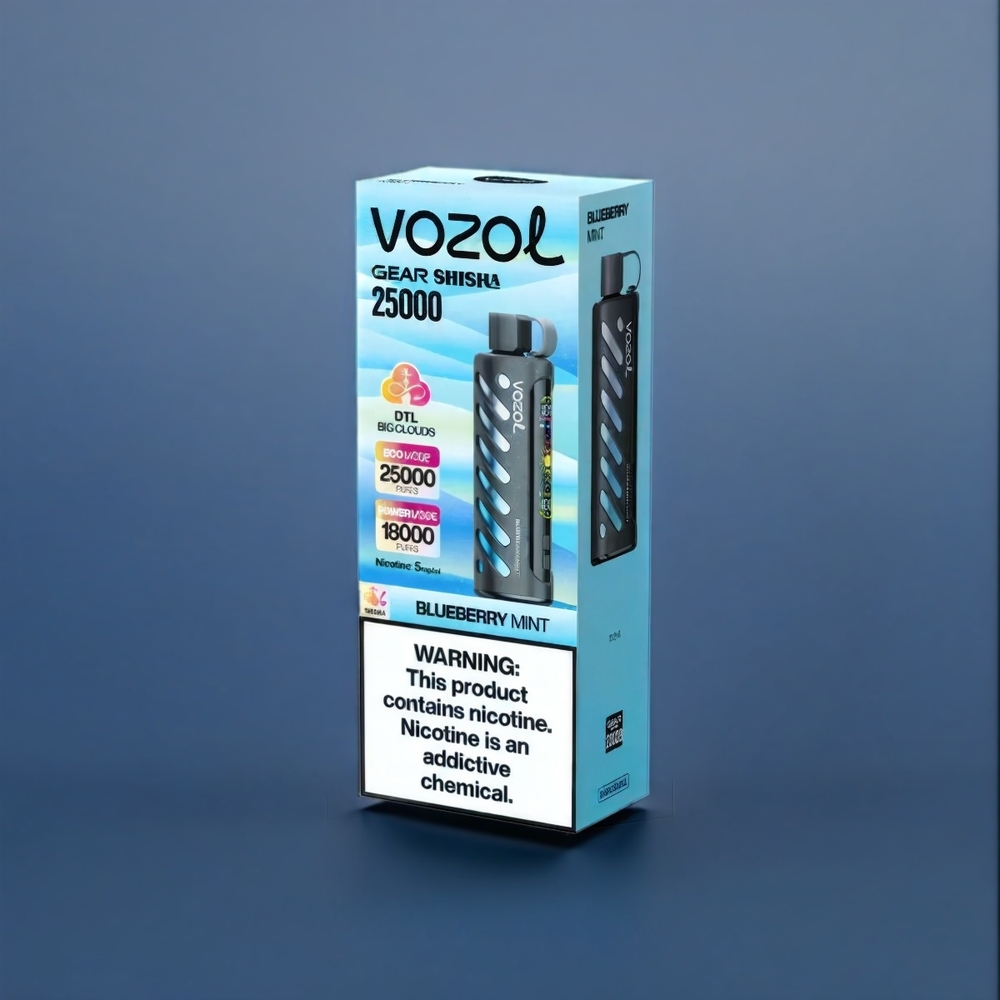 Vozol Gear New Zealand Wholesale Blueberry Mint 25000 Puffs Vape