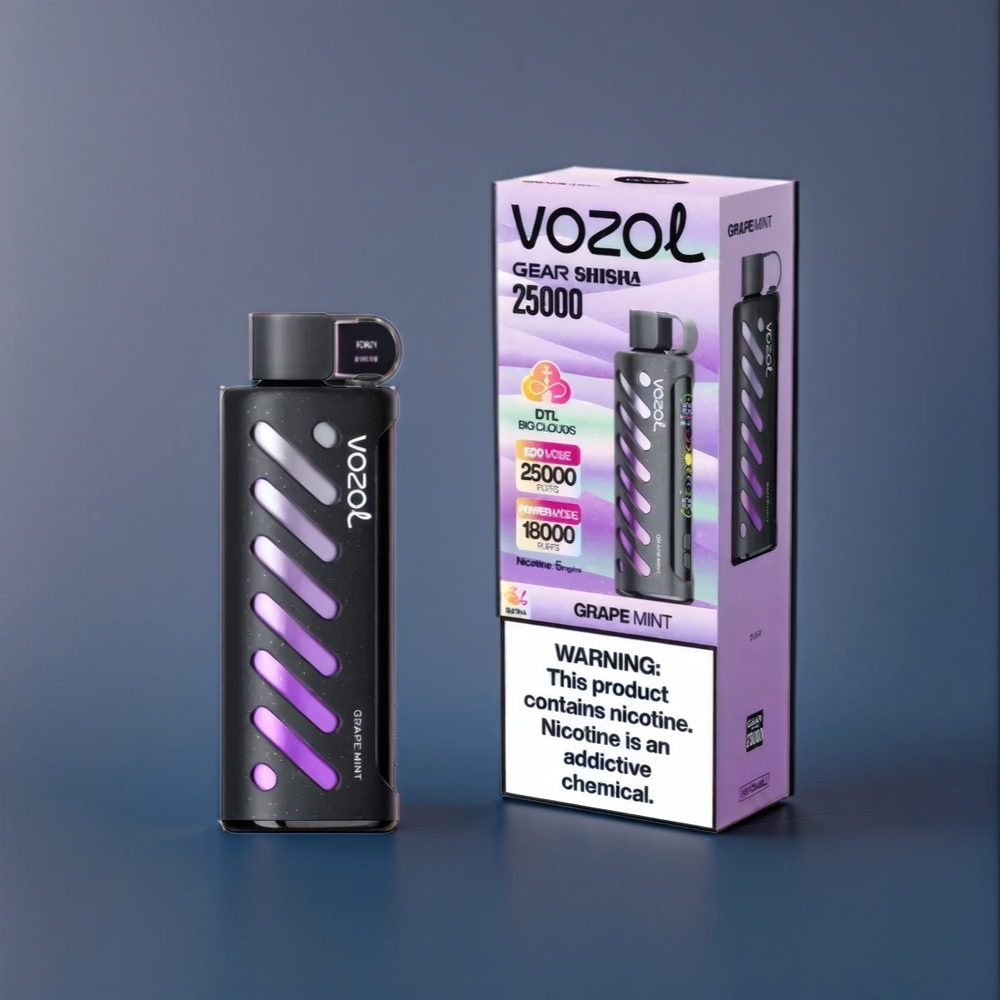 Vozol Gear New Zealand Wholesale Grape Mint 25000 Puffs Vape
