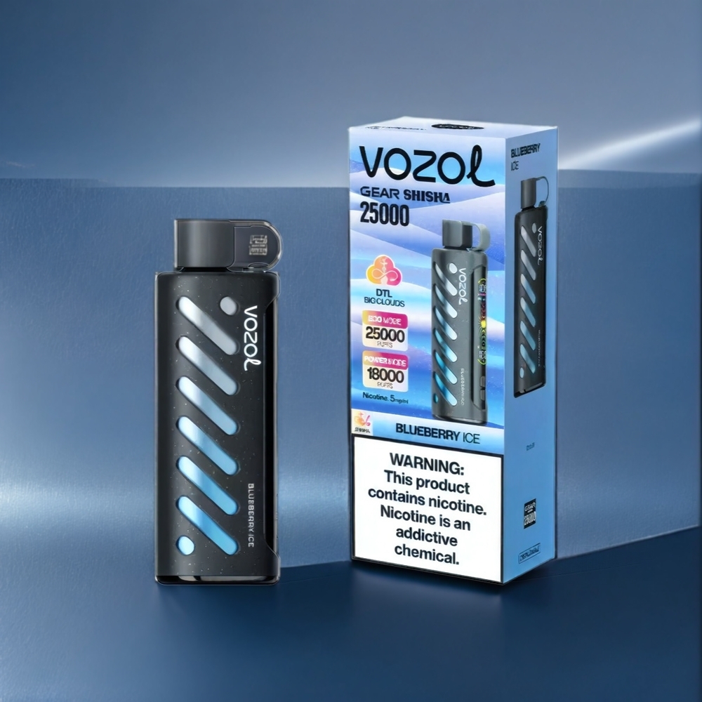 Vozol Gear Shisha 25000 Puffs Blueberry Ice New Zealand Wholesale